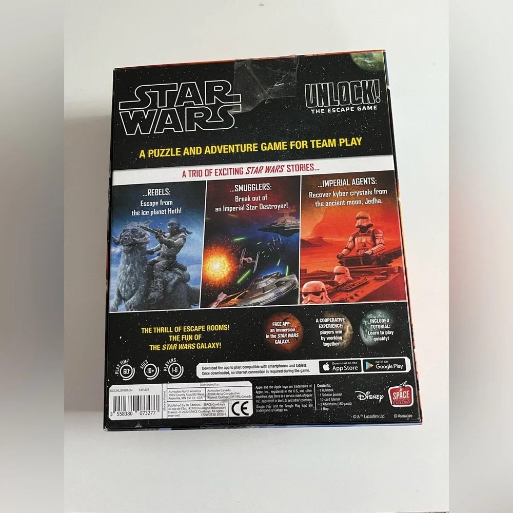 Star Wars Unlock! The Escape Game Board Game Strategy Family Game Night